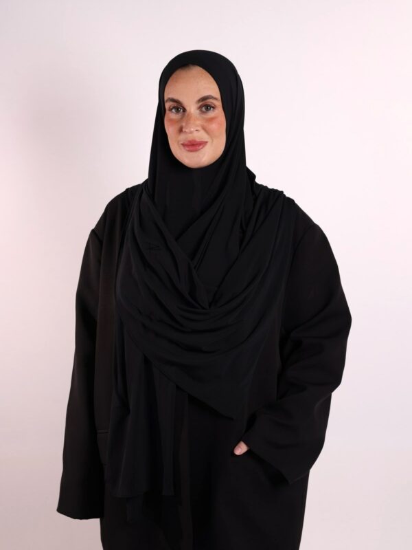 Easy Hijab Jersey Premium - Black